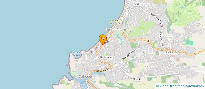 localisation de l'entreprise MONSIEUR PATRICK LE LOUARN  PLENEUF-VAL-ANDRE