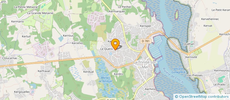 localisation de l'entreprise MONSIEUR PATRICK LE MOING  LA TRINITE-SUR-MER