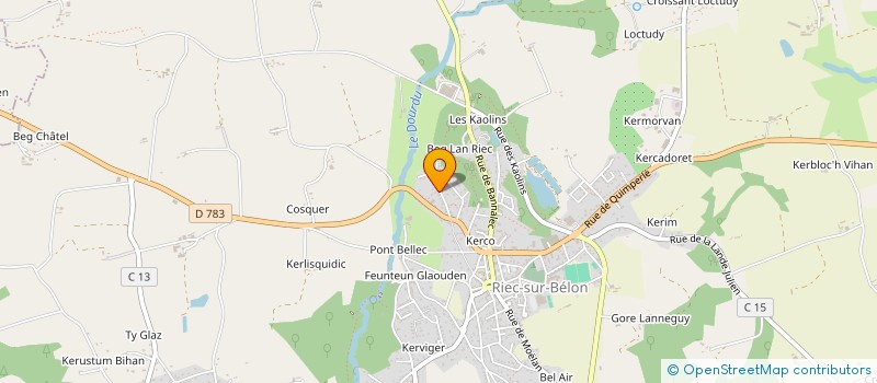 localisation de l'entreprise MONSIEUR PATRICK LE NAOUR  RIEC-SUR-BELON