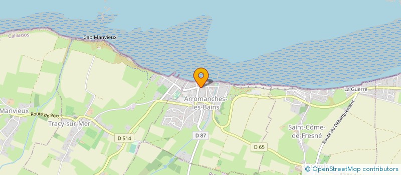 localisation de l'entreprise MONSIEUR PATRICK LE PAILLEUR à ARROMANCHES-LES-BAINS