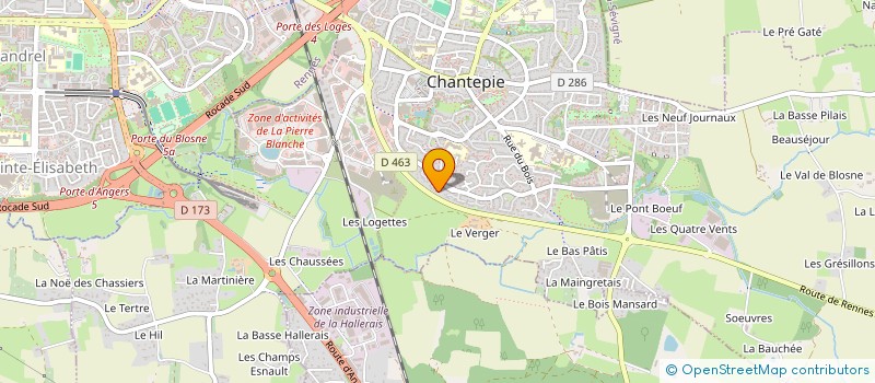 localisation de l'entreprise MONSIEUR PATRICK LE PUIL  CHANTEPIE