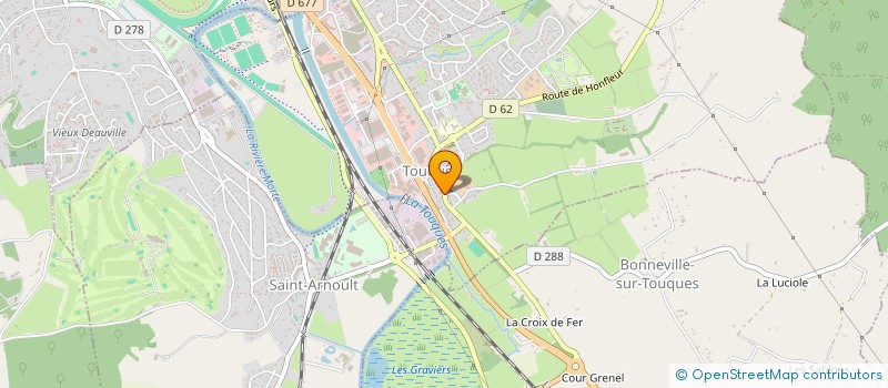 localisation de l'entreprise MONSIEUR PATRICK LE RAY  TOUQUES