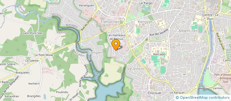 localisation de l'entreprise MONSIEUR PATRICK LE TOQUIN  VANNES