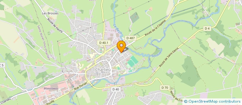 localisation de l'entreprise MONSIEUR PATRICK LEBEAU  CHARLIEU