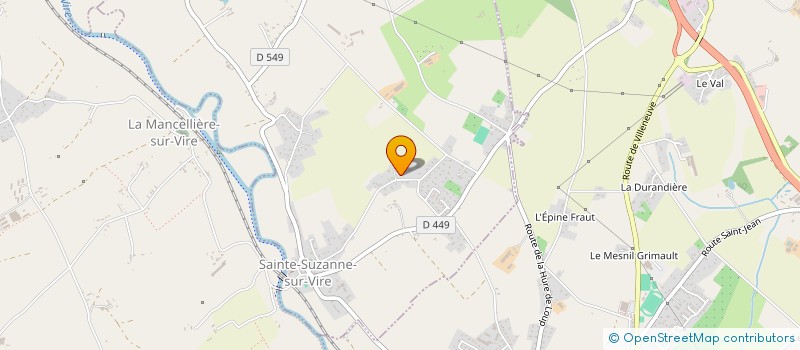 localisation de l'entreprise MONSIEUR PATRICK LEBEURRIER à SAINTE-SUZANNE-SUR-VIRE