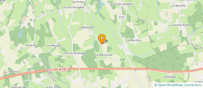 localisation de l'entreprise MONSIEUR PATRICK LEBLAY  SAINT-BROLADRE