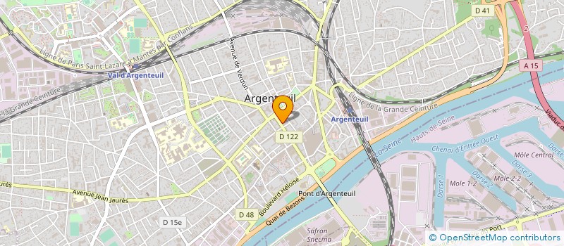 localisation de l'entreprise MONSIEUR PATRICK LEBRAS  ARGENTEUIL