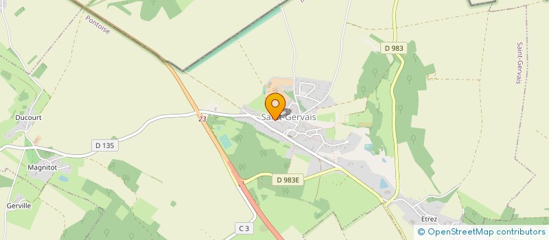 localisation de l'entreprise MONSIEUR PATRICK LEBRUN  SAINT-GERVAIS