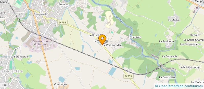 localisation de l'entreprise MONSIEUR PATRICK LEBRUN  CUGAND