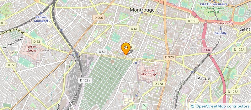 localisation de l'entreprise MONSIEUR PATRICK LECA à MONTROUGE