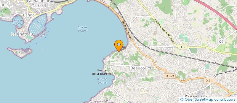 localisation de l'entreprise MONSIEUR PATRICK LECAS à SANARY-SUR-MER