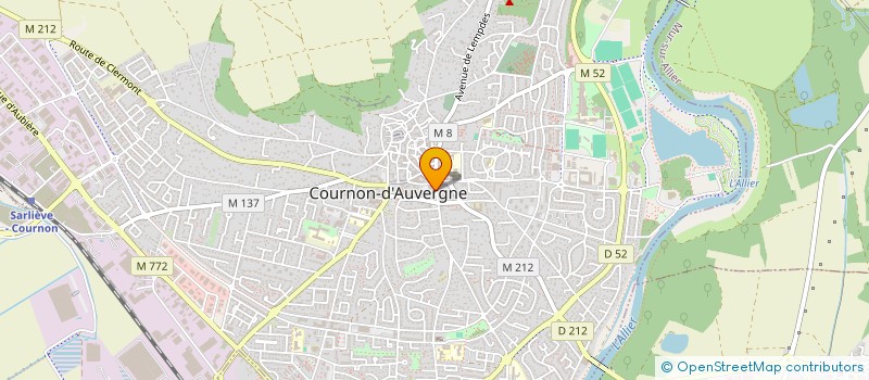 localisation de l'entreprise MONSIEUR PATRICK LECAVELLE  COURNON-D'AUVERGNE