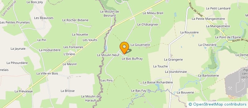 localisation de l'entreprise MONSIEUR PATRICK LECELLIER à SAINT-HILAIRE-DU-MAINE