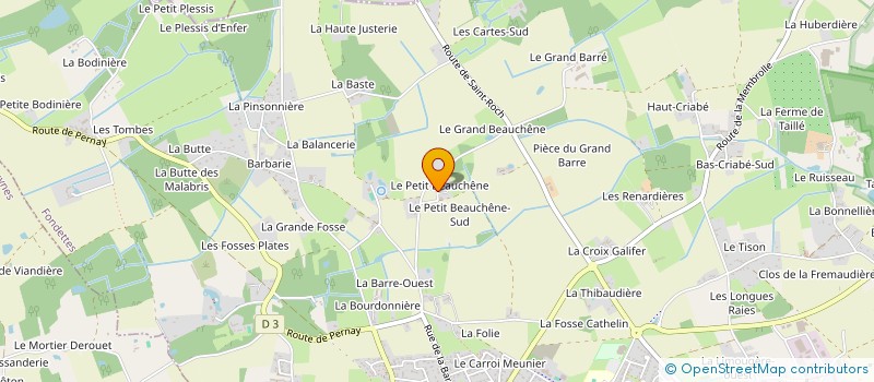 localisation de l'entreprise MONSIEUR PATRICK LECERF à FONDETTES