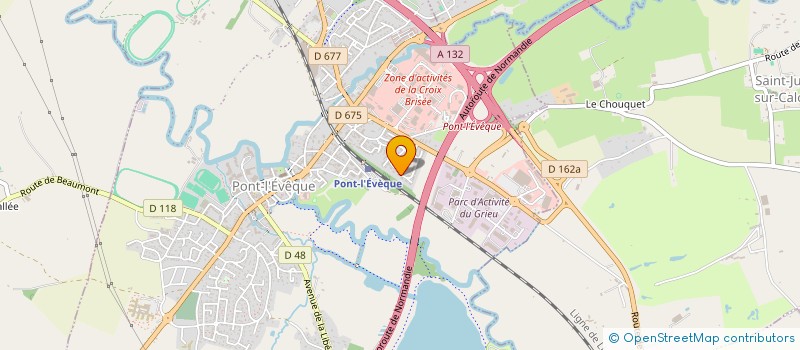 localisation de l'entreprise MONSIEUR PATRICK LECESNE  PONT L'EVEQUE