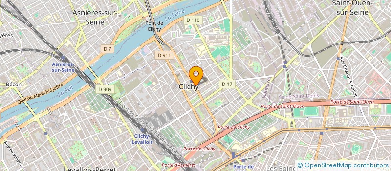 localisation de l'entreprise MONSIEUR PATRICK LECHENE à CLICHY