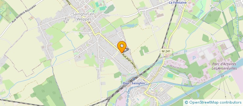 localisation de l'entreprise MONSIEUR PATRICK LECLAIRE  SAINGHIN-EN-WEPPES