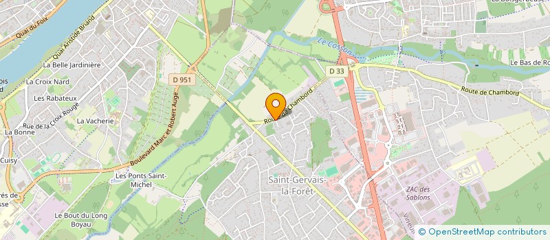 localisation de l'entreprise MONSIEUR PATRICK LECLERC  SAINT-GERVAIS-LA-FORET