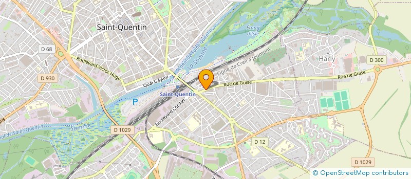 localisation de l'entreprise MONSIEUR PATRICK LECLERCQ  SAINT-QUENTIN
