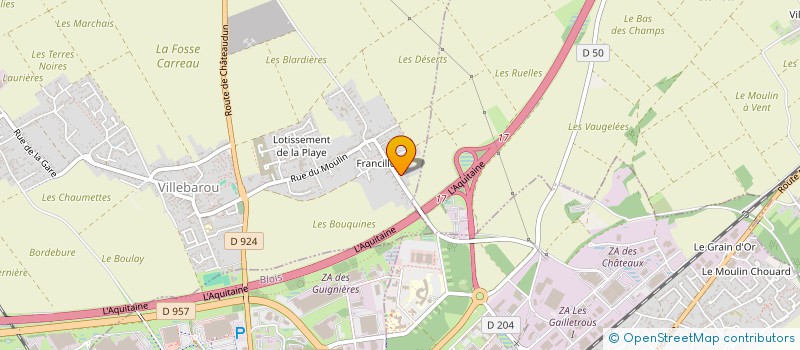 localisation de l'entreprise MONSIEUR PATRICK LECOURT  VILLEBAROU