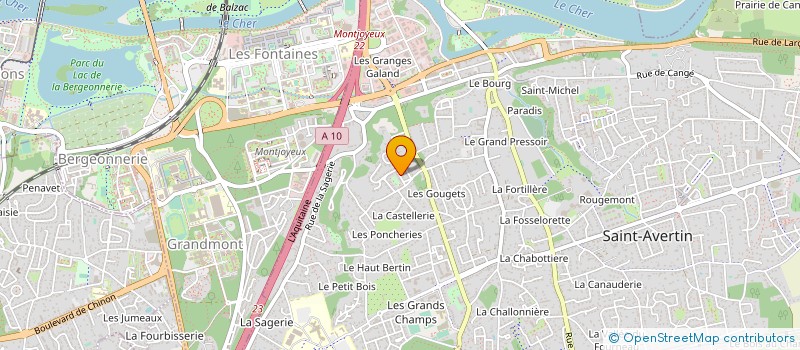 localisation de l'entreprise MONSIEUR PATRICK LEDAY  SAINT-AVERTIN