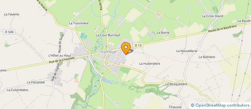 localisation de l'entreprise MONSIEUR PATRICK LEDOS à HAMBYE