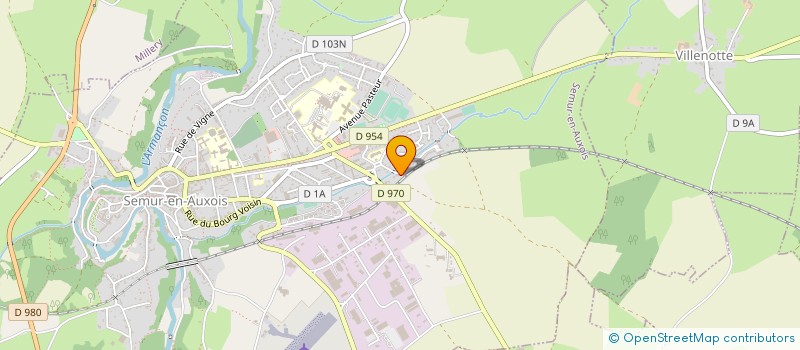 localisation de l'entreprise MONSIEUR PATRICK LEDUC  SEMUR-EN-AUXOIS