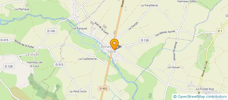 localisation de l'entreprise MONSIEUR PATRICK LEFEBVRE à ANNEVILLE-EN-SAIRE