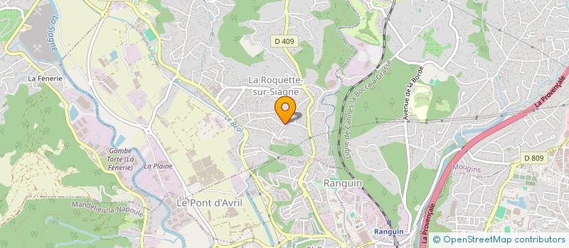 localisation de l'entreprise MONSIEUR PATRICK LEFEBVRE à LA ROQUETTE-SUR-SIAGNE