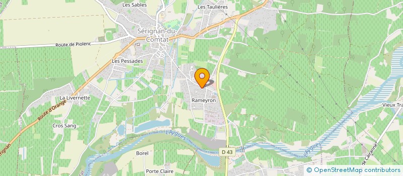 localisation de l'entreprise MONSIEUR PATRICK LEFEBVRE  SERIGNAN-DU-COMTAT