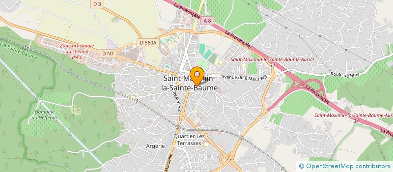 localisation de l'entreprise MONSIEUR PATRICK LEFEBVRE à SAINT-MAXIMIN-LA-SAINTE-BAUME