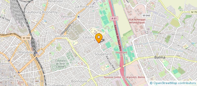 localisation de l'entreprise MONSIEUR PATRICK LEFEVRE à TOULOUSE