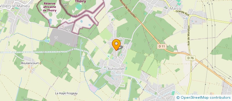 localisation de l'entreprise MONSIEUR PATRICK LEFEVRE  AUTOUILLET