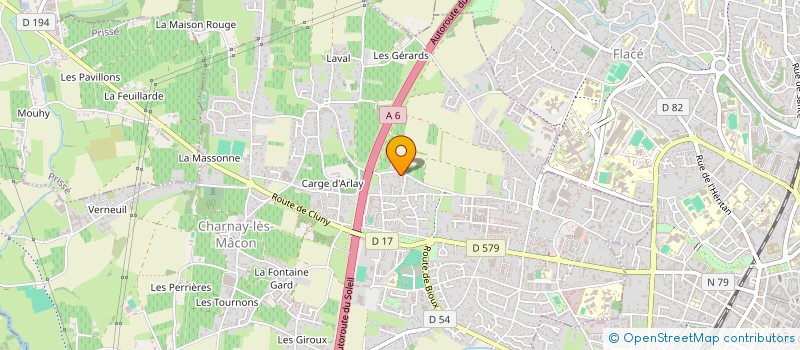 localisation de l'entreprise MONSIEUR PATRICK LEFORT  CHARNAY-LES-MACON