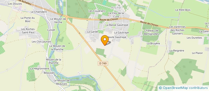 localisation de l'entreprise MONSIEUR PATRICK LEGE  CRAVANT LES COTEAUX