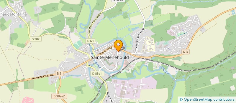 localisation de l'entreprise MONSIEUR PATRICK LEGER à SAINTE-MENEHOULD