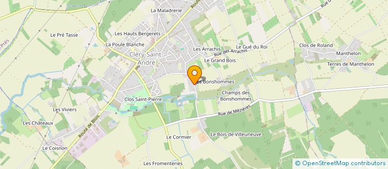localisation de l'entreprise MONSIEUR PATRICK LEGRAND à CLERY-SAINT-ANDRE
