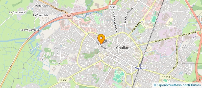 localisation de l'entreprise MONSIEUR PATRICK LEGRAND à CHALLANS