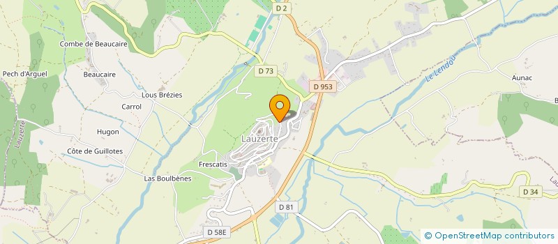 localisation de l'entreprise MONSIEUR PATRICK LEHMANN  LAUZERTE