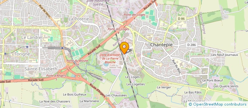 localisation de l'entreprise MONSIEUR PATRICK LEJEUNE  CHANTEPIE