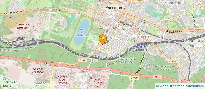 localisation de l'entreprise MONSIEUR PATRICK LEJOLY à VERSAILLES