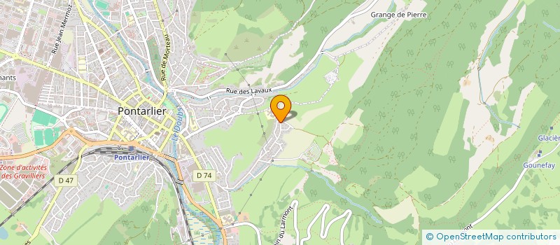 localisation de l'entreprise MONSIEUR PATRICK LEMAIRE  PONTARLIER