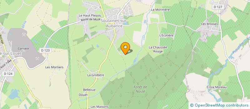 localisation de l'entreprise MONSIEUR PATRICK LEMARIE  SOULAINES-SUR-AUBANCE