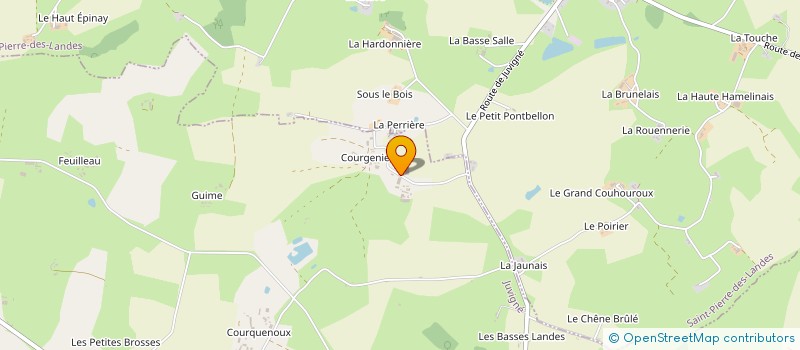 localisation de l'entreprise MONSIEUR PATRICK LEMETAYER  JUVIGNE