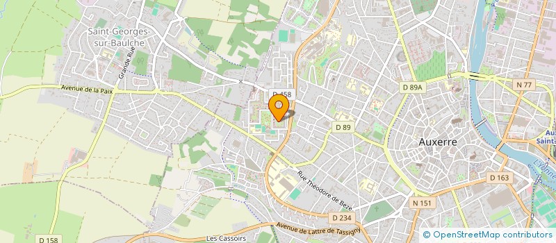 localisation de l'entreprise MONSIEUR PATRICK LEMEU à AUXERRE