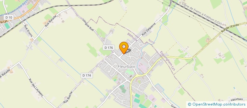 localisation de l'entreprise MONSIEUR PATRICK LEMOINE  FLEURBAIX