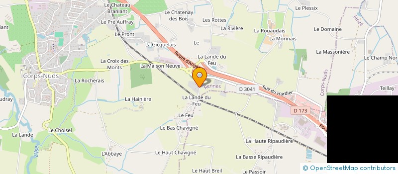 localisation de l'entreprise MONSIEUR PATRICK LERAY  CORPS-NUDS