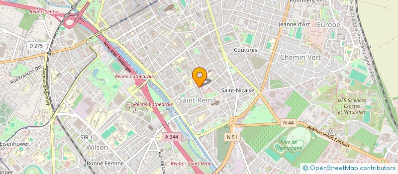 localisation de l'entreprise MONSIEUR PATRICK LERICHE à REIMS