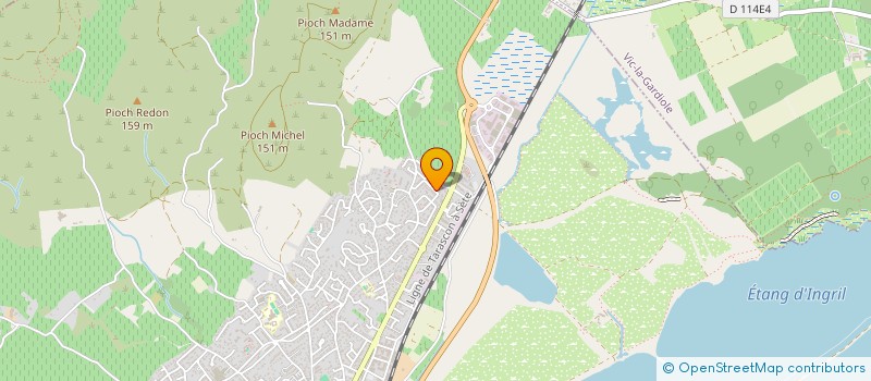 localisation de l'entreprise MONSIEUR PATRICK LEROUX à FRONTIGNAN