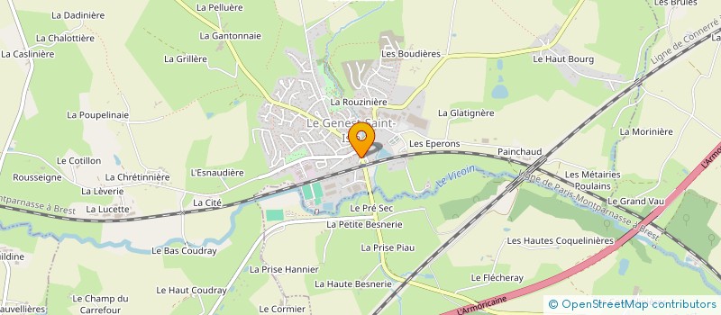 localisation de l'entreprise MONSIEUR PATRICK LEROUX  LE GENEST-SAINT-ISLE